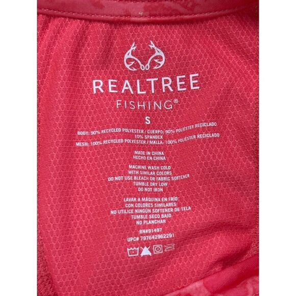 Realtree Fishing‎ Long Sleeve Shirt S Polyester Pink - Picture 3 of 5